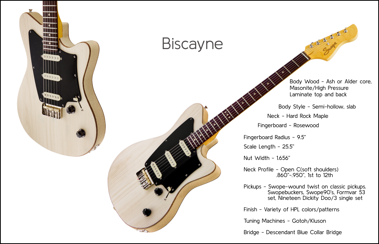 Picture of Biscayne guitar.