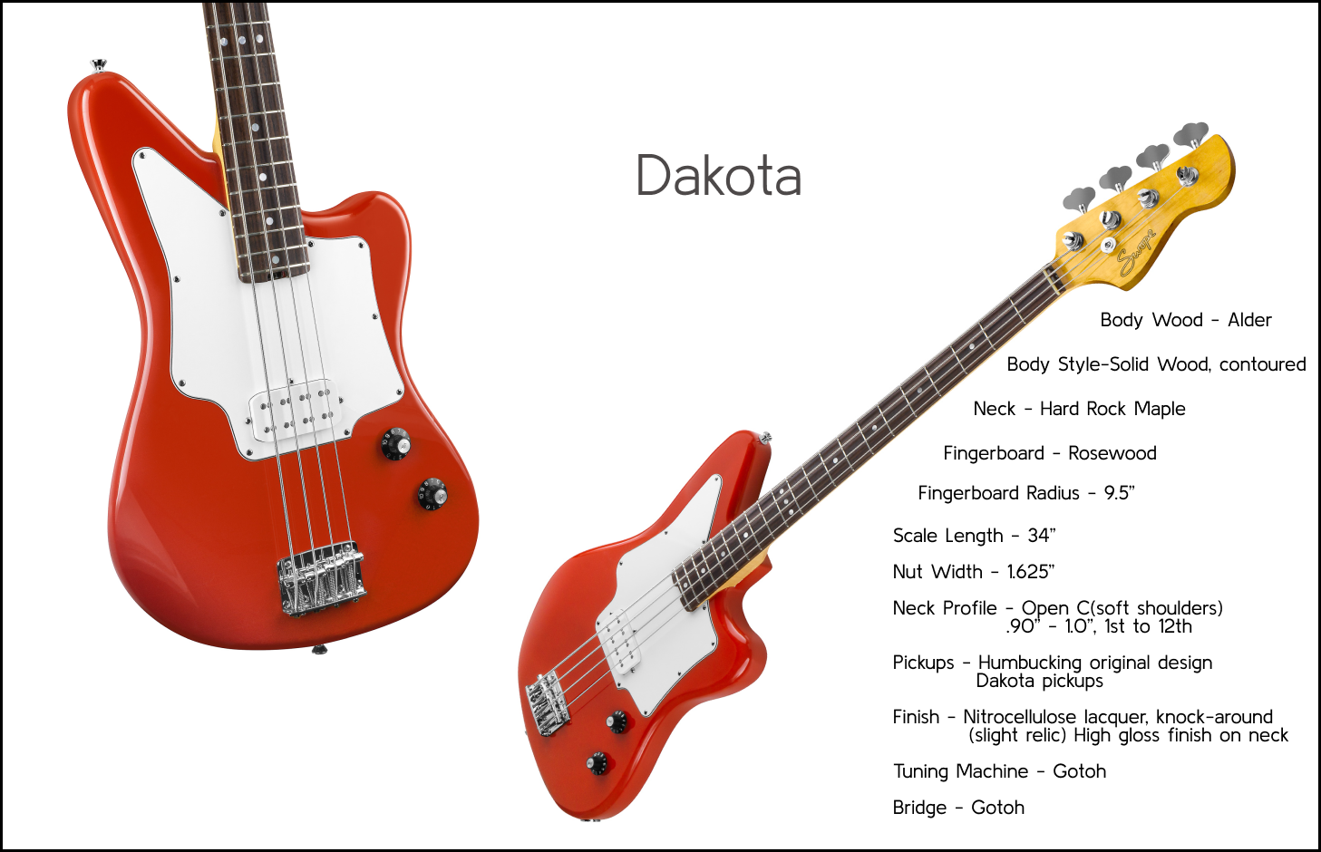 Picture of Dakota guitar.